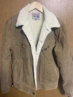 Lee ボアジャケット　コーデュロイ　ベージュ　XL ブラウン　リー