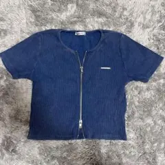 INGNI ダブルジップ 半袖 トップス