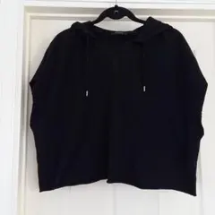 ジーナシス　パーカー　フーディ　フード　スウェット　半袖　ショート