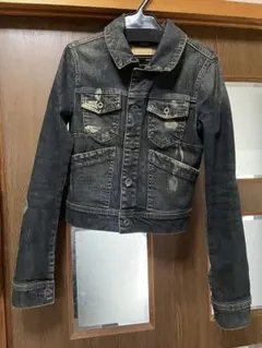 美品　DIESEL ダメージ加工デニムジャケット Sサイズ