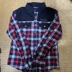 RUTHLESS CUSTOM 長袖シャツ 赤黒チェック