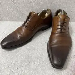 高級革靴 MAGNANNI ホールカット プレーントゥ メダリオン 41のサムネイル