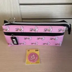 【新品未使用】BT21 COOKY ポーチ＆ミニ缶バッチ