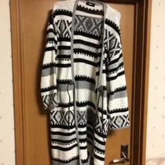 ロングカーディガン　オルティガ柄のサムネイル