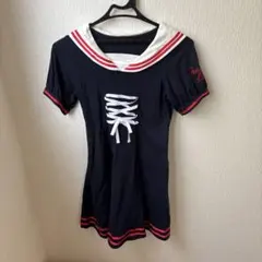 JENNI love セーラー襟ワンピース ネイビー