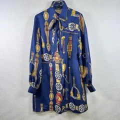 DAMA collection（ダーマコレクション）スカーフ柄ロングシャツ 9Rのサムネイル
