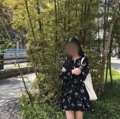 花柄ミニワンピース