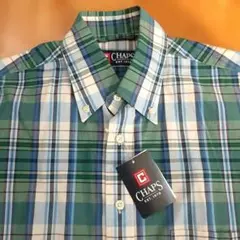 【新品タグ付き】CHAPS 半袖チェックシャツ ボタンダウン M
