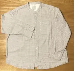 MUJI チェック柄 長袖シャツ XL