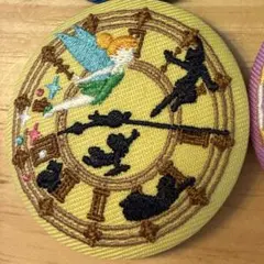 バンダイ ディズニーキャラクター 刺繍缶バッジビスケット2