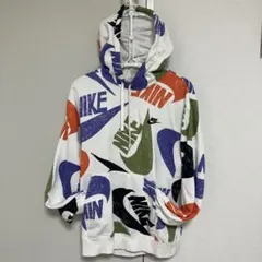 NIKE ロゴプリント フード付きパーカー