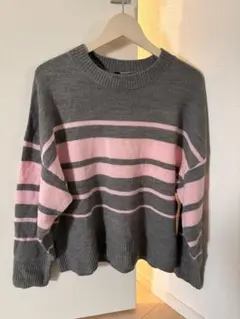 H&M ストライプニットセーター