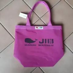 JIB クジラ ロゴ トートバッグ ピンクのサムネイル