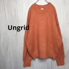 Ungrid オレンジニット　セーター　A-25