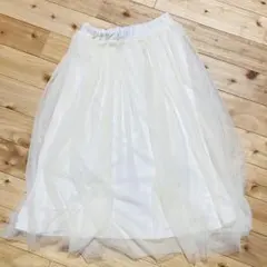美品earth music & ecology チュールスカートフリーサイズ