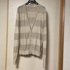ゼニア　Ermenegildo Zegna ベージュストライプ カーディガンのサムネイル