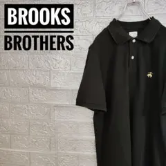 ブルックスブラザーズBrooks Brothers古着ポロシャツ黒M刺繍ロゴ