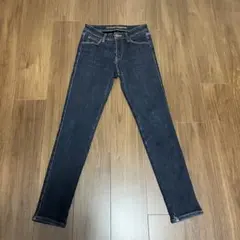 しまむら CLOSSI PREMIUM ダークブルー スキニージーンズ