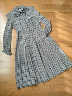 シルク　長袖ワンピース　9号