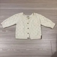 petit main/プティマイン カーディガン アイボリー 80cm