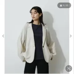 AZUL BY MOUSSY リネンタッチドルマンジャケットのサムネイル