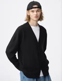 ウォッシャブルVネックカーディガン XS