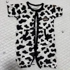 牛柄コットン半袖ロンパース 50~70cm