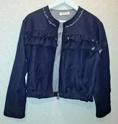 ナルミヤ　ポンポネット　デニム　ジャケット　フリル　L　160