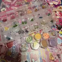 ハンドメイド素材✩レジン パーツフラワーまとめ売り