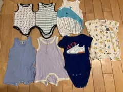 ロンパース・カバーオール 7点セット (半袖・ノースリーブ)