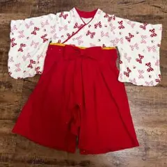 袴ロンパース 女の子 80 雛祭り