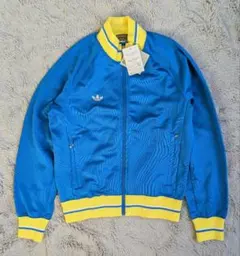 新品タグ付き アディダス デサント ジャージ トラックジャケット ブルー S