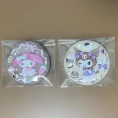 サンリオ 刺繍缶バッジ マイメロ クロミ