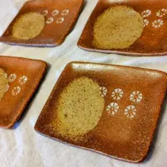 備前焼 小西陶古/和菓子用皿・5枚セット - メルカリ