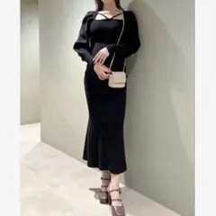 SNIDEL/マーメイドニットワンピース