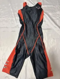 の*ん様 アリーナFSA-1608W競泳用水着 濃グレー×オレンジ　サイズM