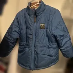 ブランシェス　ダウンコート 青 110 リバーシブルジャケット　フードなし