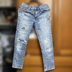 UNIQLO JEANS ダメージ加工 デニム