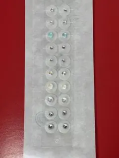 ポポロン　プロフ見て⭐様専用です。 ハンドメイド耳ツボジュエリー　20粒　⑧✖️2