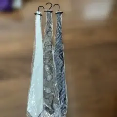 ネクタイ 3本セット ホワイト グレー ダークグレー