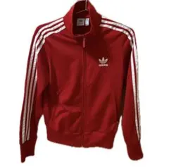 adidas トラックジャケット 赤