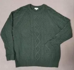 【限定セール】《Global Work》ケーブルニットセーター ＸＬサイズ