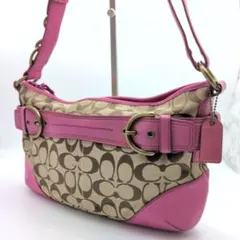 COACH oneshoulderbag Signature2way PINK