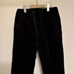 黒 コーデュロイ ワイドパンツ ドローストリング　coen Sサイズ