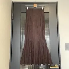 美品✨ スナイデル SNIDELレースマーメイドスカート ロング　茶色 ブラウン
