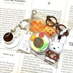 ガチャ詰めポーチ 喫茶 ブラウン レトロ ガチャ カフェ 淡色 珈琲