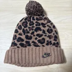 Nike ヒョウ柄 ニット帽