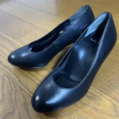 美品asics lady worker ブラックハイヒール　ビジネス