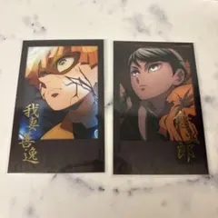 鬼滅 ダイニング チェキ風ブロマイド 善逸・愈史郎