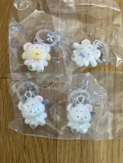 サンリオめじるしアクセサリー ポムポムプリン　シナモロール　ポチャコの4個セット